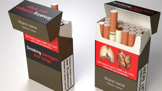 Department of Health images of how standardised packaging may look