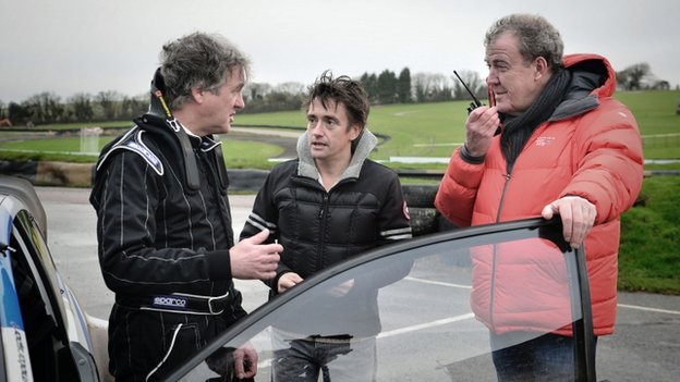 James May, Richard Hammond an Jeremy Clarkson